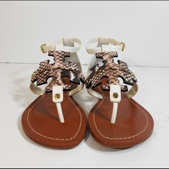 Tory Burch Chandler Phoebe Snake Sandals, SZ 7 - Picture 2 of 9